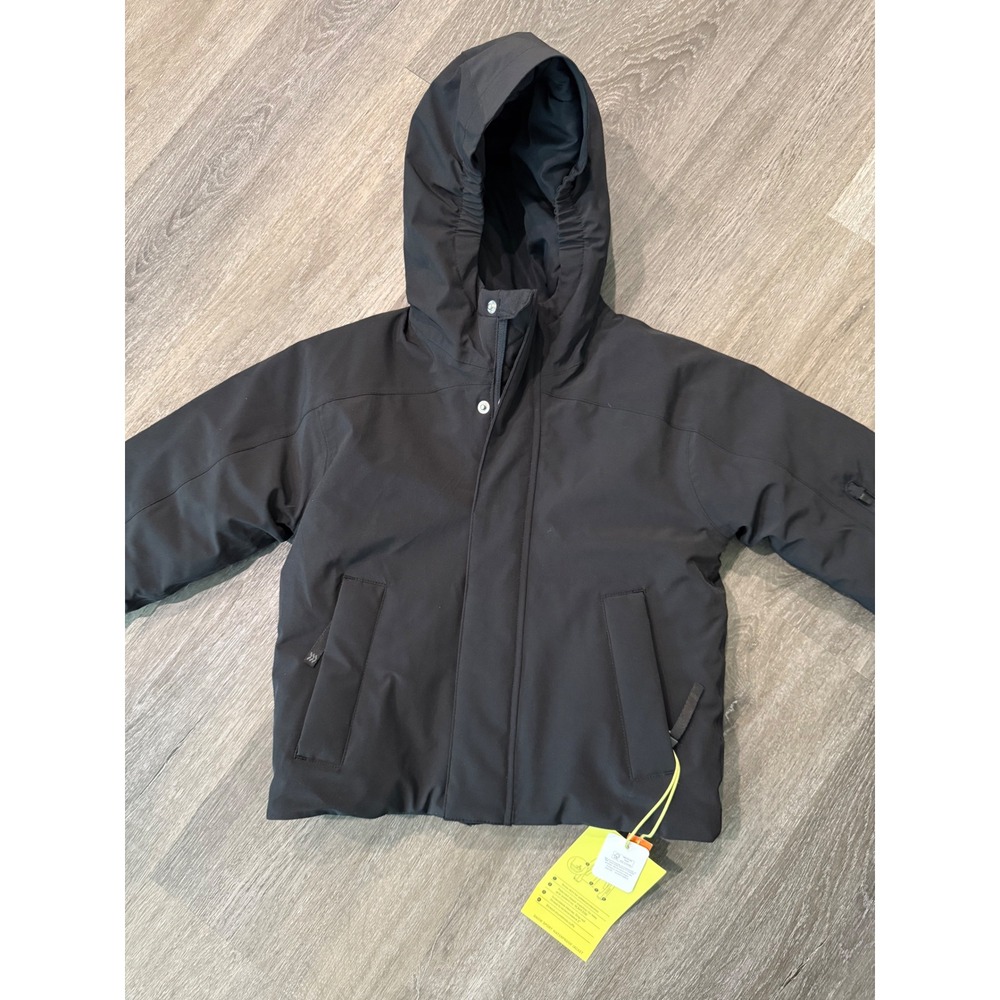 All in Motion Kids Black Snow Sport Waterproof Jacket XS 4-5 Extendable Sleeves